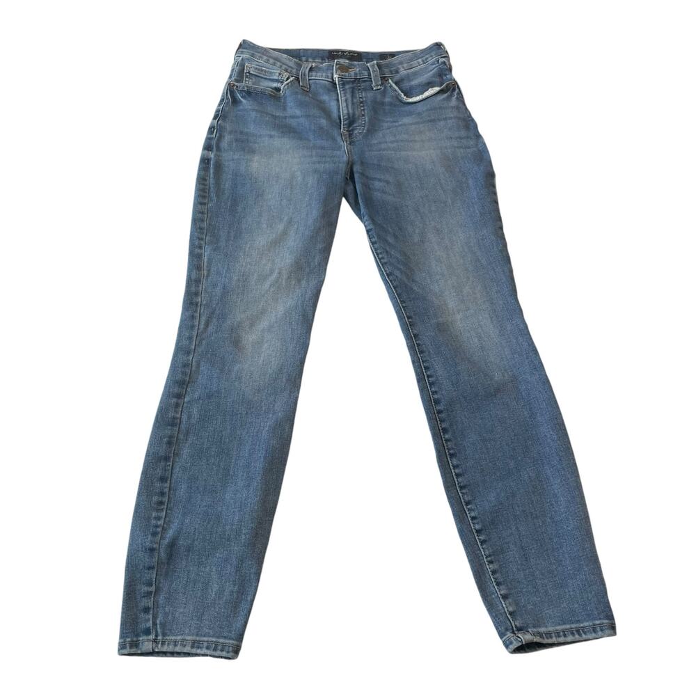 Lucky Brand Womens Jeans Size 2 Mid Rise Ava Skinny Ankle Blue Denim Medium Wash